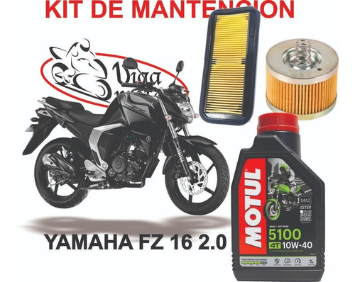 Kit Mantención Filtros Fz16/2.0 Con Aceite Motul 10w40