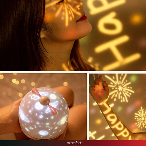 Velador Proyector Led Infantil Lampara Usb Luz De Noche