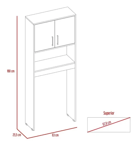 Mueble Organizador Baño Barcelona Miel
