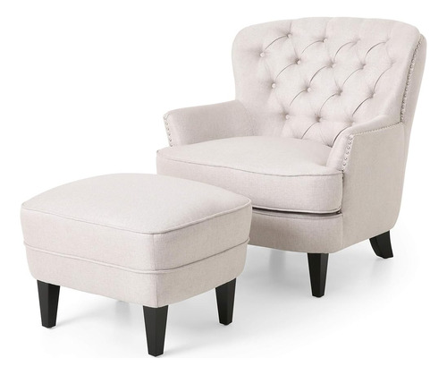 Christopher Knight Home Ophelia Club Chair Y Conjunto Otoman