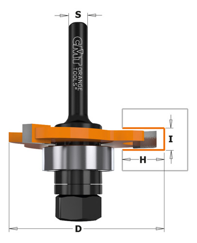 Cmt Orange Tools Fresa Circular Para Ranuras Eje 12mm