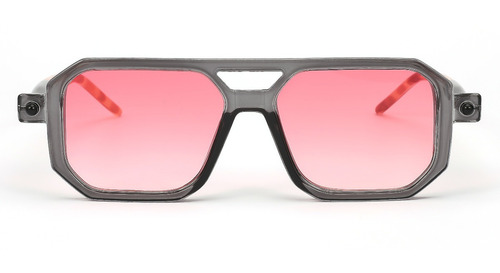 Gafas De Sol Feisedy Vintage De Los Años 70 Con Marco Clásic Lente Gray Frame & Pink Lens Diseño Ocean