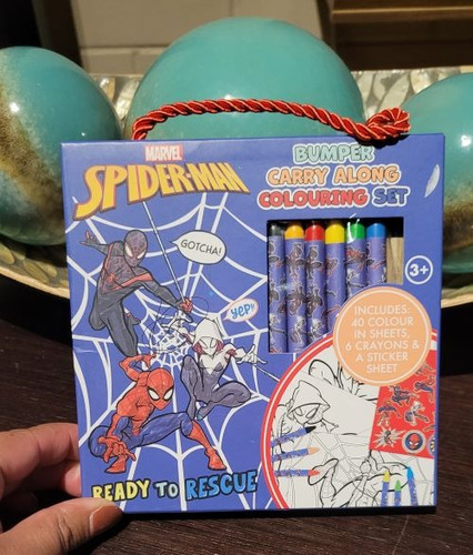 Estuche, Set Lápices Y Libro Para Pintar Spider Man Primark
