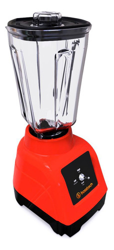 Licuadora 750w Vidrio 2l Tradicional 2vel Bosstech B2 Rojo
