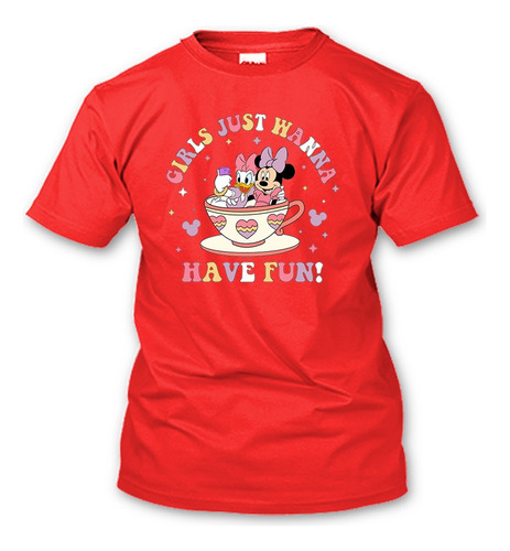 Playera San Valentin Minnie Y Daisy Mejores Amigas Regalo