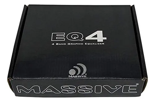 Massive Audio Eq4 Car Equalizer With 4 Band Graphic Equalizer - Aux Inputs - 8v Line Driver - 12db Crossover