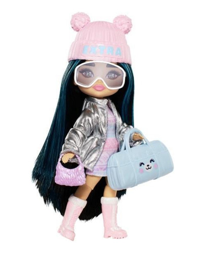 Muñeca Barbie Extra Minis Viaje Nevado (14cm) Original