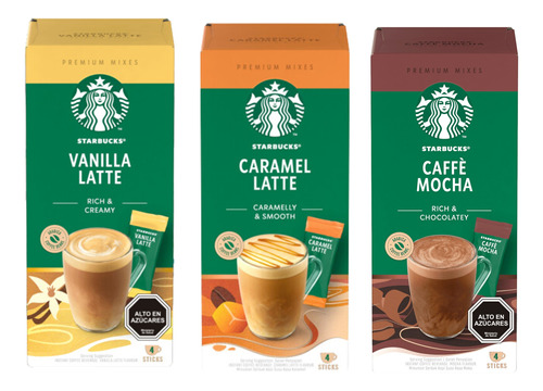 Café Instantáneo Starbucks - Mix Por 3 Cajas 