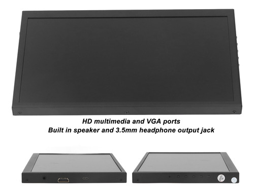 Monitor De Pantalla Usb Portátil De 10.1 Pulgadas Para Lcd D