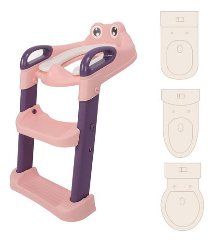 Asiento Entrenamiento Para Ir Al Baño Con Escalera Taburete