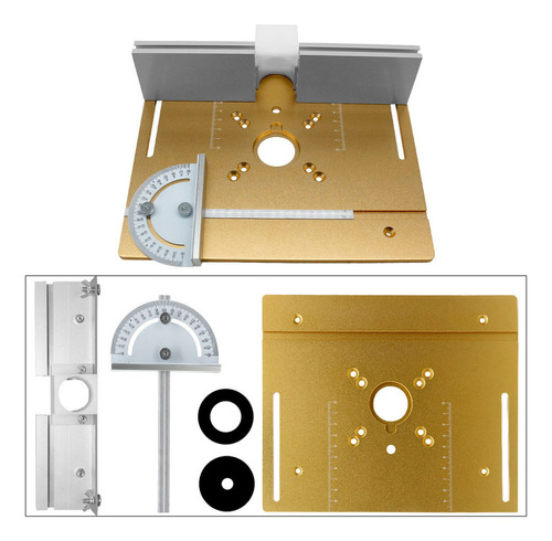 Plato De Inserción Para Mesa De Enrutador. Madera, Aluminio