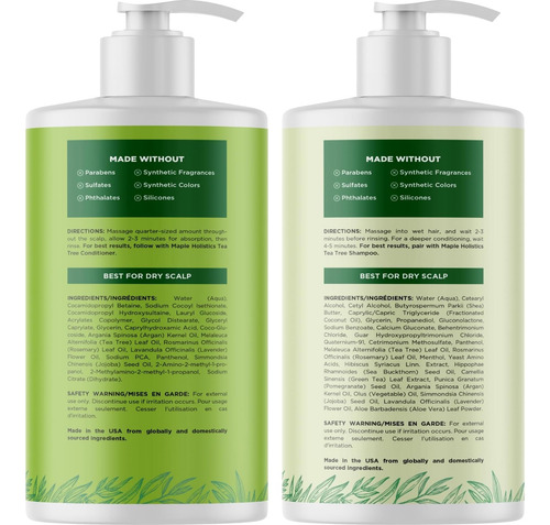 Conjunto De Shampoo E Condicionador Tea Tree - Shampoo E Con
