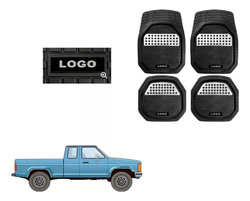 Tapetes 4pz Bandeja 3d Logo Ford Ranger 1983 - 1991 1992