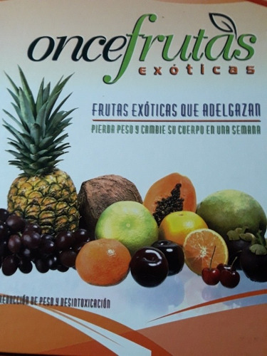 Libro 11 Frutas Exoticas Reduccion De Peso Y Desintoxicacion