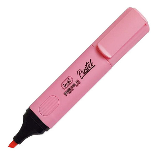 Resaltador Trabi High Texter Chato Colores Pastel Color Rosa
