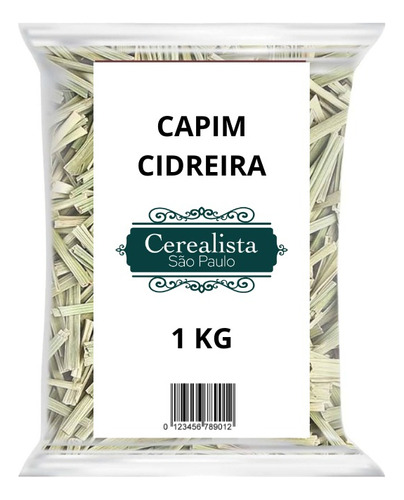 Capim Cidreira Cap Santo Cap Limão 1 Kg Cerealista São Paulo