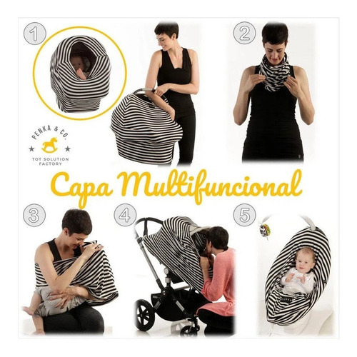 Capa Multifuncional Penka ® Cover Felix - Para Mamãe E Bebê