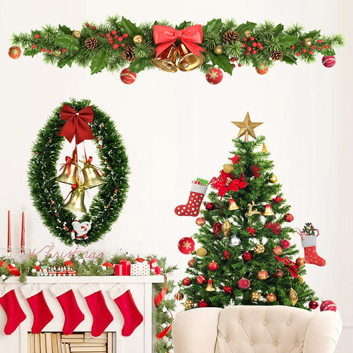Pegatinas De Pared Navideñas Hd Para Decoración Del Hogar, L
