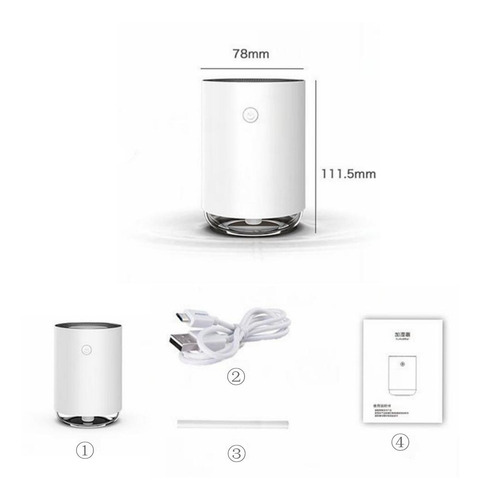 Imagem 10 de 11 de Umidificador De Névoa Led Sala Grande Escritório Branco