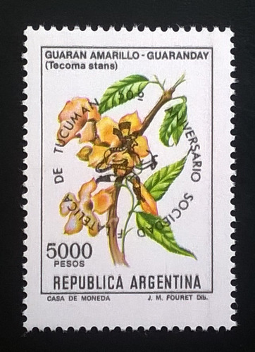 Argentina Flores Sello Gj 2049 Resell Tucumán 82 Mint L11115