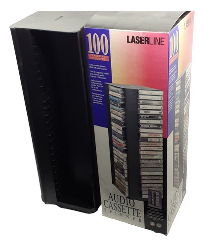 Organizador De 100 Cassette De Audio Rotativo Laserline