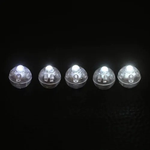 Luz De Destello Del Led, Luz Del Globo, 100pcs/lot Lámparas De Bola Llevadas Redondas Luces Del Globo Linterna Decoración Del Banquete De Boda De Navidad(blanco)