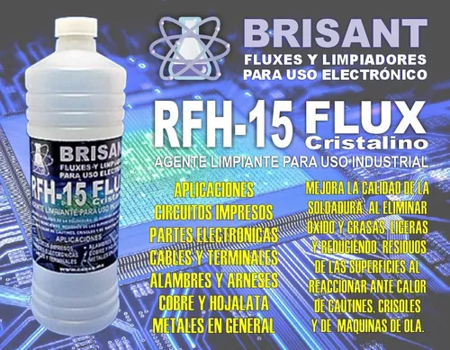 Flux para soldaduras de electrónica en base de alcohol