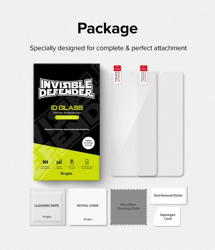 Imagen 2 de 10 de Vidrio Templado Para Samsung Galaxy A13 / 5g Ringke Pack X2