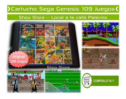 Consola Sega Apevtech Genesis + 109 Juegos Sonic Palermo