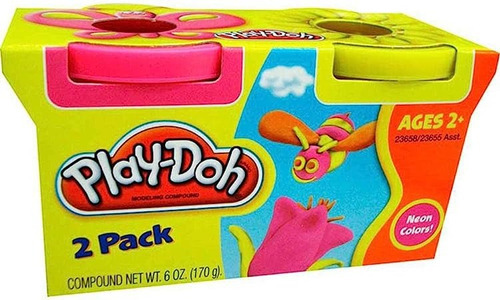 Pack 2 Massinhas Play Doh Neon - Hasbro 23655