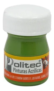 Pintura Acrílica Politec Tono 328 Verde Hoja 20 Ml