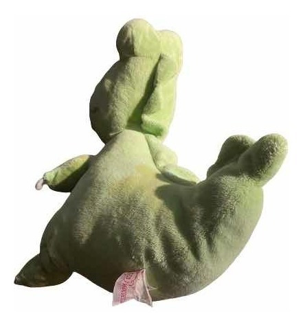 Peluche Dinosaurio Verde Sonajero (Usado)