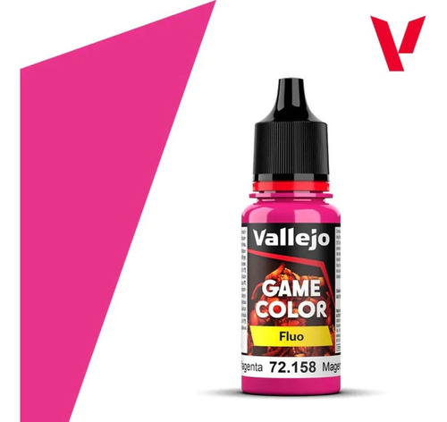 Tinta Fluorescent Magenta 72158 Game Color Vallejo Modelismo