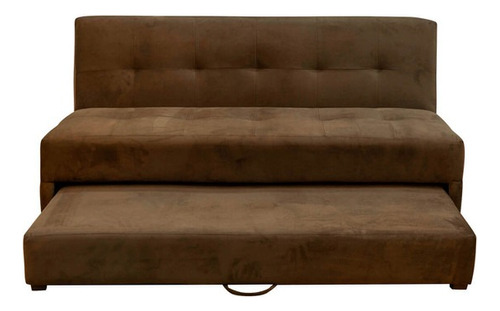 Sofa Cama Reclinable Mateo Con Colchon Inferior Atlas/monaco Color Café Diseño de la tela Liso