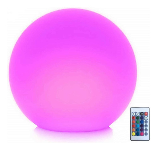 Luz De Bola Led Recargable 8 Con Control Remoto