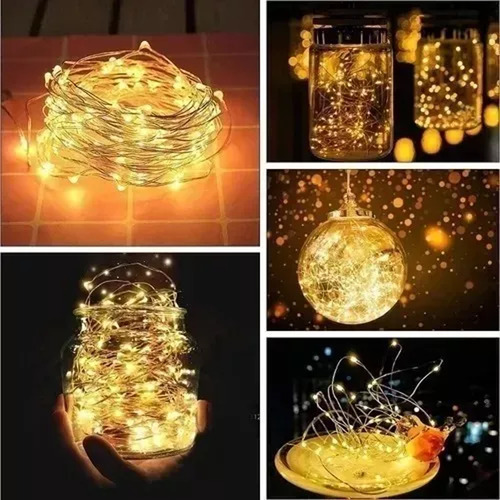 6 Pcs De Luces Decorativas 10m Navidad Led Tira 5v Usb