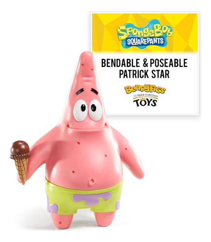 Bendyfigs Spongebob Squarepants Patrick Star Figure