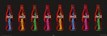 Poster Importado De Coca Cola - Pop Art - 30 X 91 Cm