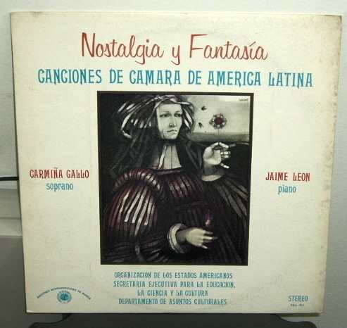 Carmiña Gallo Jaime Leon Canciones America Vinilo Americano