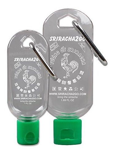 Sriracha Llavero Combo Pack (1.69 Onza Y 1 Onza, La Salsa No