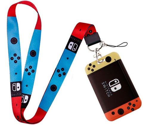 Porta Identificación Y Lanyard Nintendo Switch Porta Carnet