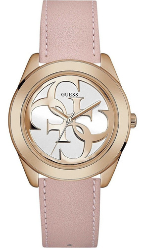 Reloj Guess G Twist W0895l6 Piel Rosa Caja Oro Rosa De Dama