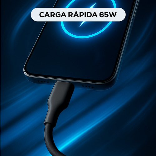 Cable Tipo C A Tipo C Magnetico Carga Rápida 65w 1m Mubitech