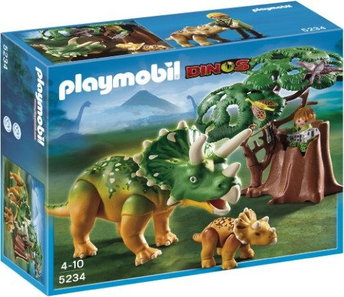 Playmobil 5234 Dinosaurios Triceratops Con Bebe - Toy Store