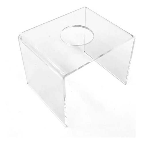 Suporte Acrílico P/ Servir Pizza Cone - 1 Furo - 9x9x11cm