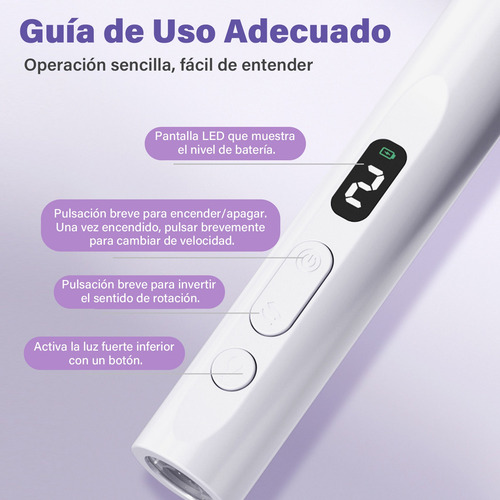 Lámparas Uv Saviland Pulidor Esmeril Uñas 2 In 1 Portátil