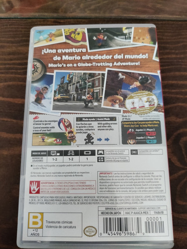 Juego Mario Odyssey Nacional Nintendo Switch (Usado)