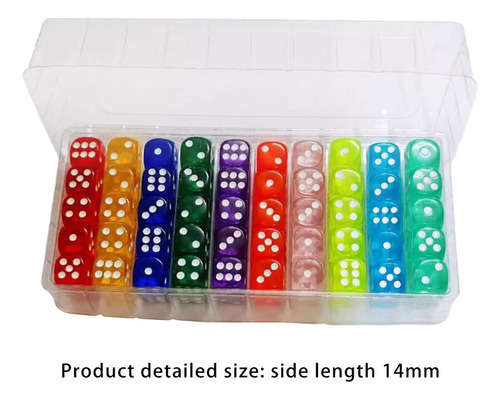 Wu-chuang 100 Piezas De Dados De Juegos De 6 Caras