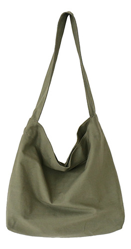 Bandolera De Lona Vintage Simple De Color Verde Militar Fash