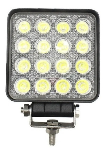 Foco Neblinero 4x4 48w 16 Led 12v 24v Auto Camioneta Camio